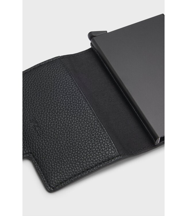 BOSS Porte-cartes en similicuir grainé avec technologie Secrid
