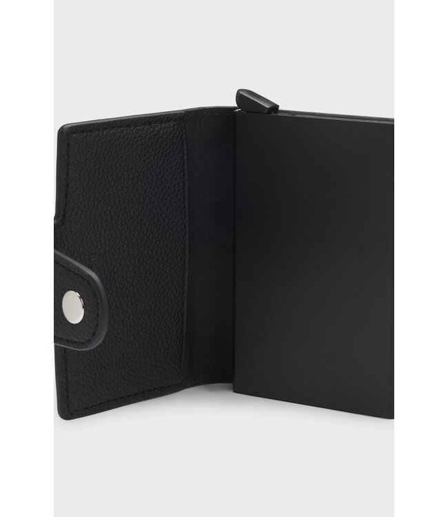 BOSS Grained Faux-Leather Card Holder with Secrid Technology