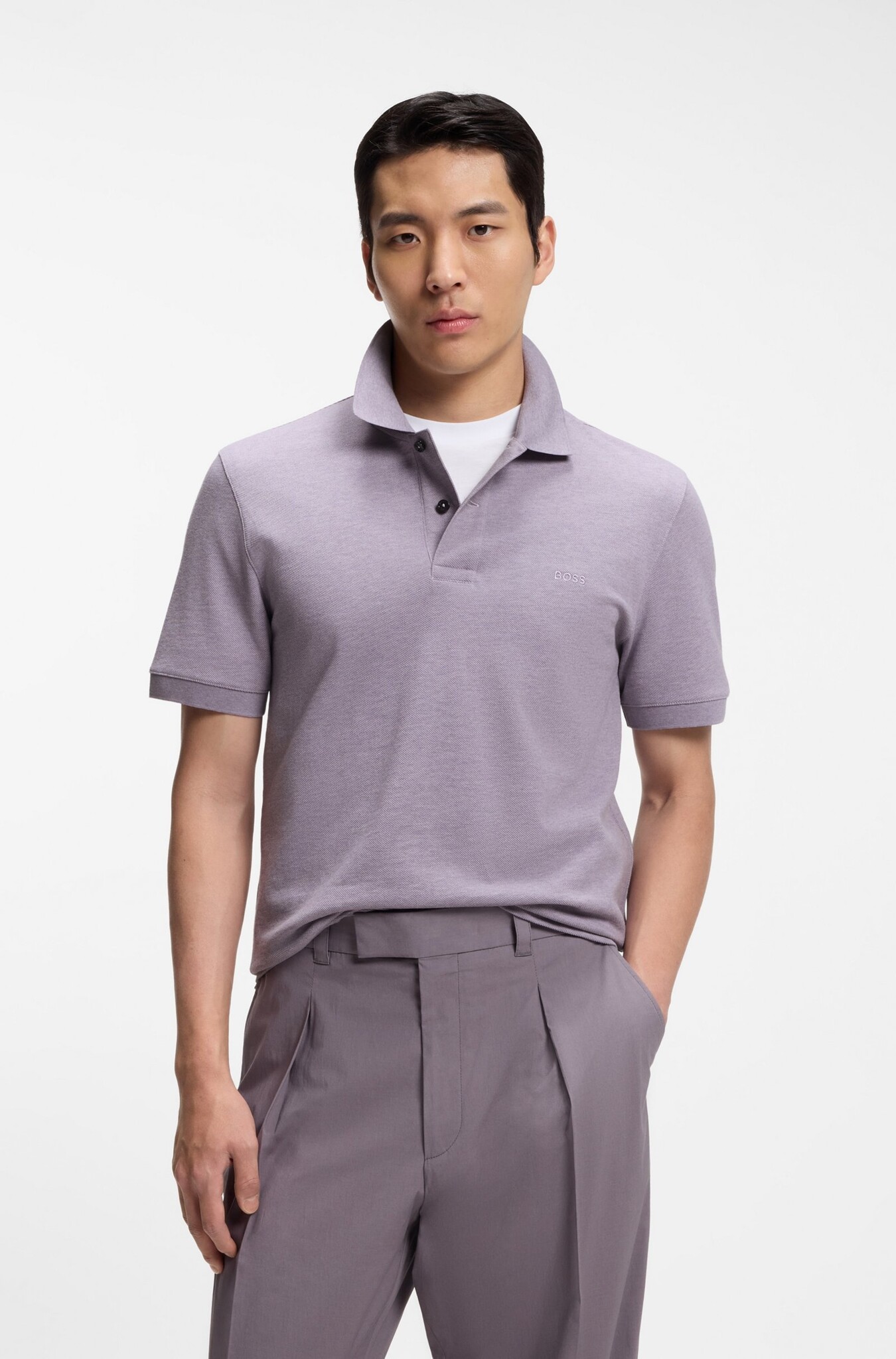 Pallas Polo Shirt in Cotton Piqué with Embroidered Logo