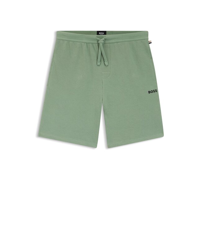 BOSS Cotton Blend Pyjama Shorts with Embroidered Logo