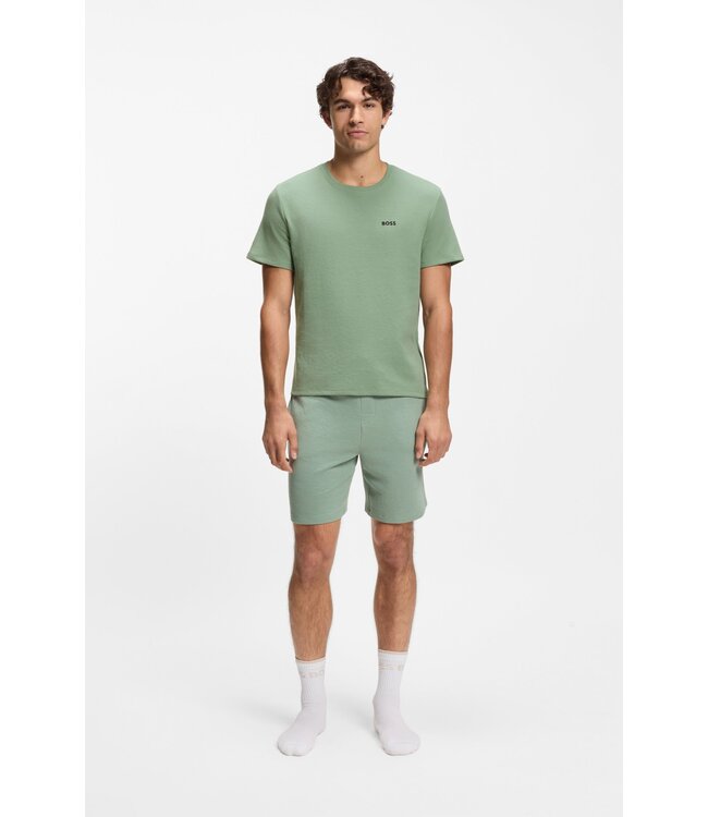 BOSS Embroidered Logo Cotton Blend Pyjama T-Shirt