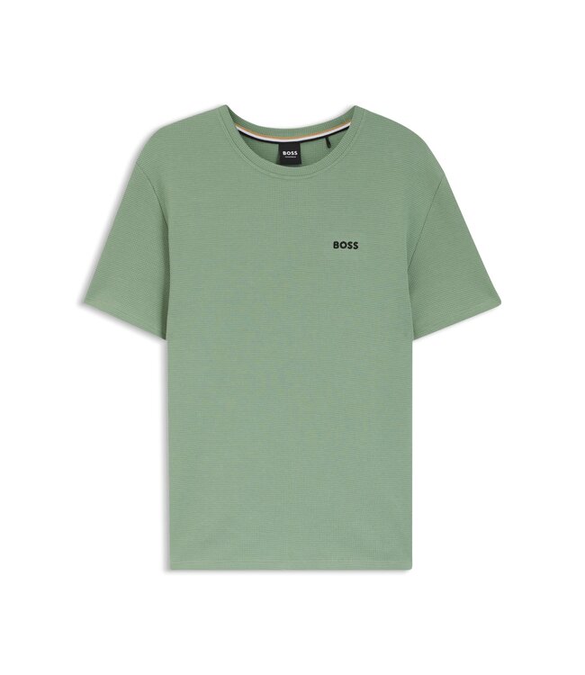 BOSS Embroidered Logo Cotton Blend Pyjama T-Shirt
