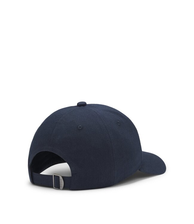 BOSS Cotton Twill Cap with Iconic Stripes