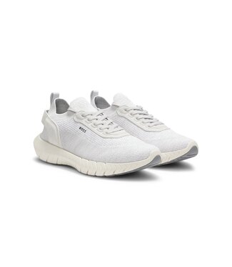 BOSS Motion Sneakers with Mesh Upper and Leather Trim