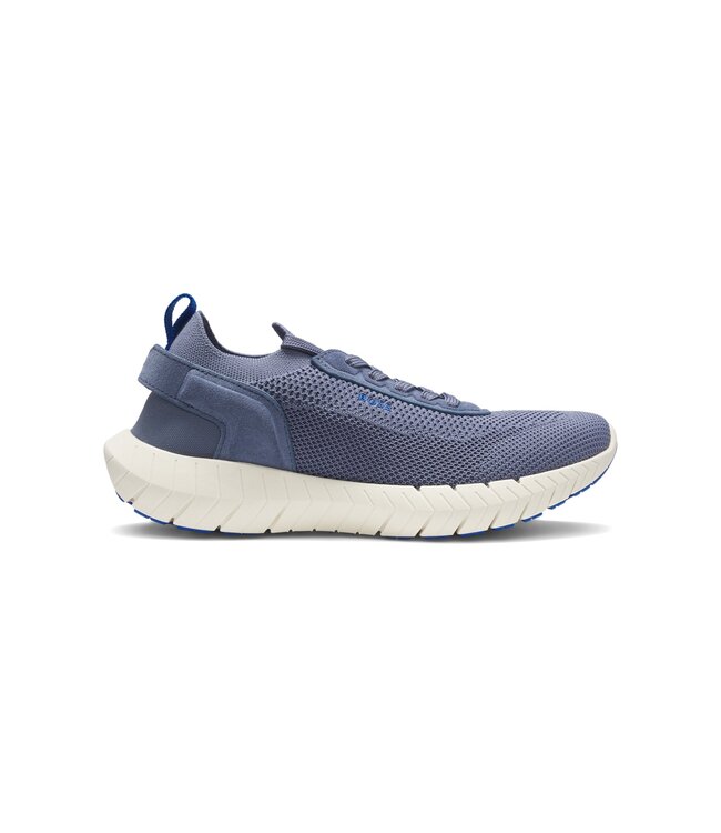 BOSS Motion Sneakers with Mesh Upper and Leather Trim