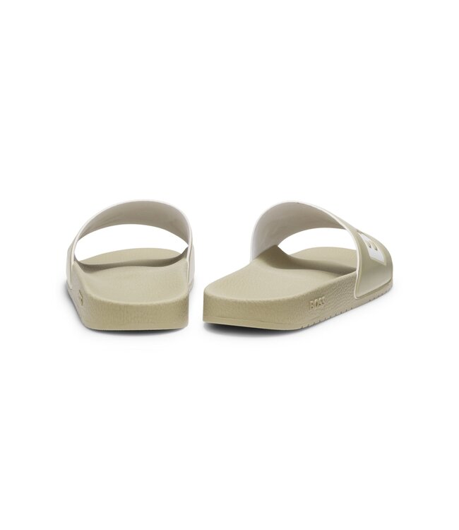 BOSS Italian-Made Slides with Large Logo Detail