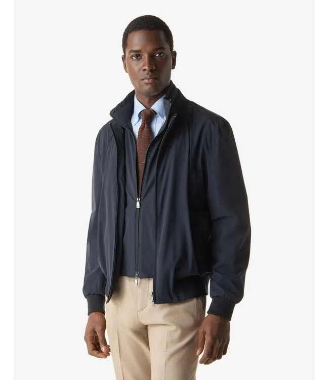 Stretch Technical Fabric Jacket with Inner Vest