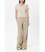 LUISA CERANO Linen Striped T-Shirt