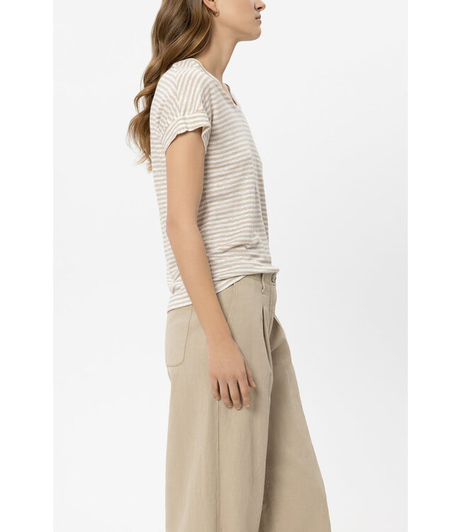 LUISA CERANO T-shirt rayé en lin