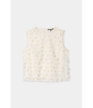LUISA CERANO Blouse Top with Flowers