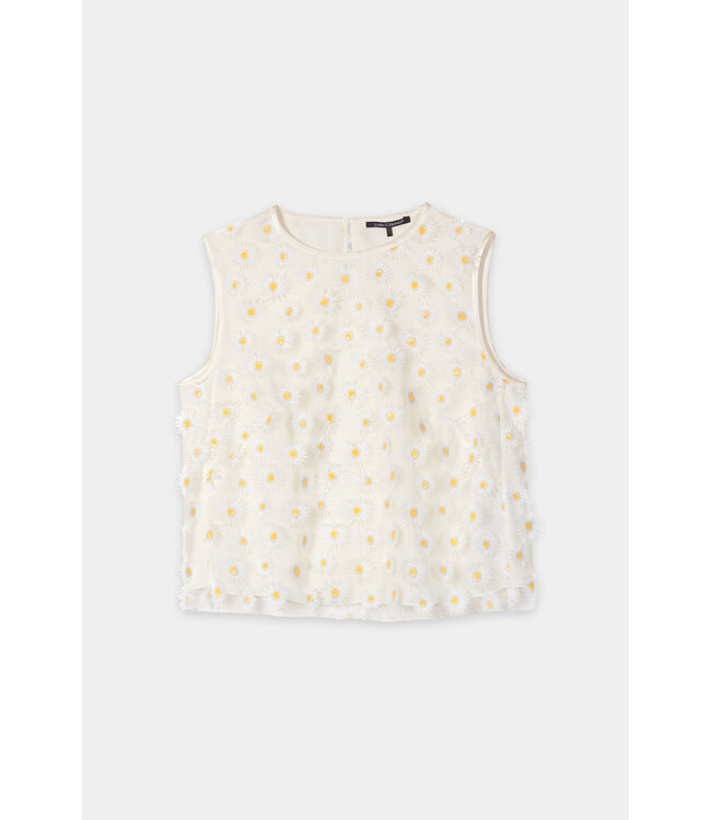 LUISA CERANO Blouse Top with Flowers