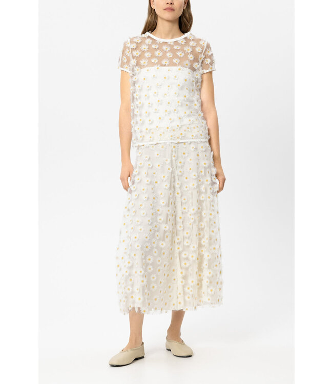LUISA CERANO Maxi Skirt with Flowers