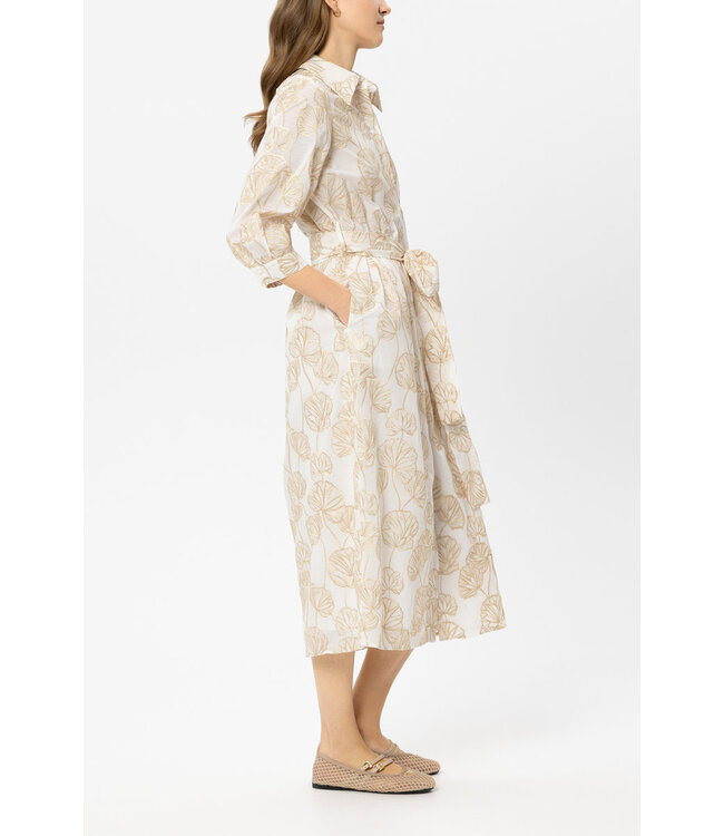 LUISA CERANO Robe chemise brodée