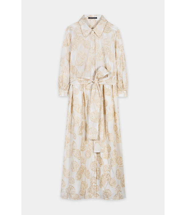 LUISA CERANO Robe chemise brodée
