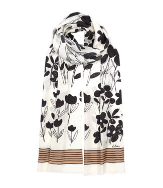 ECHO Scribble Floral Silk Oblong