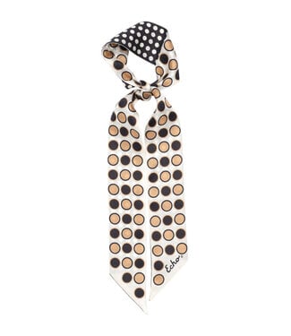 ECHO Spot And Dot Silk Ribbon Scarf