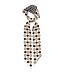 ECHO Spot And Dot Silk Ribbon Scarf