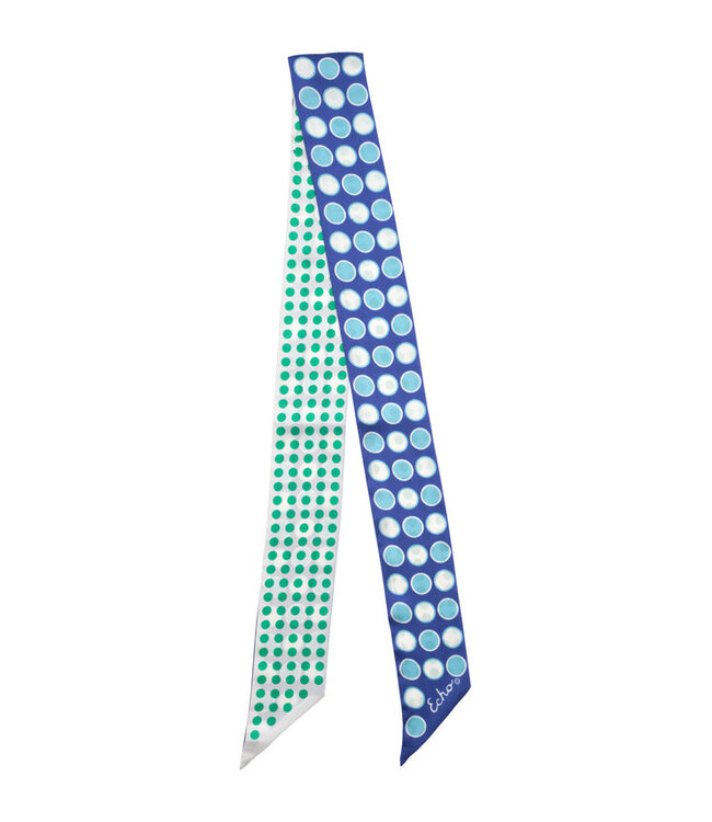 ECHO Écharpe en ruban de soie à pois
