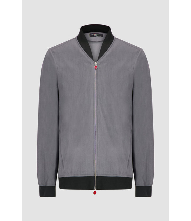 Kiton Grey Pahoa Bomber Jacket