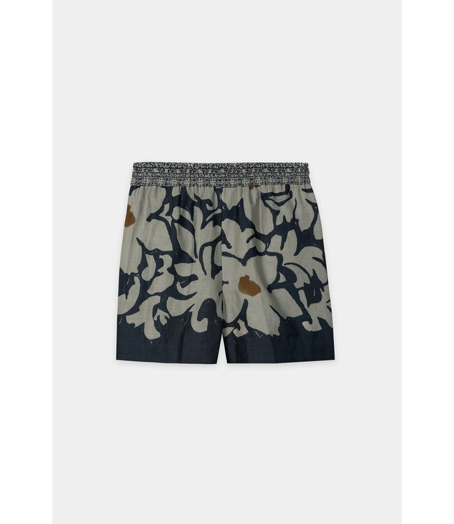 LUISA CERANO Short en ramie à imprimé floral