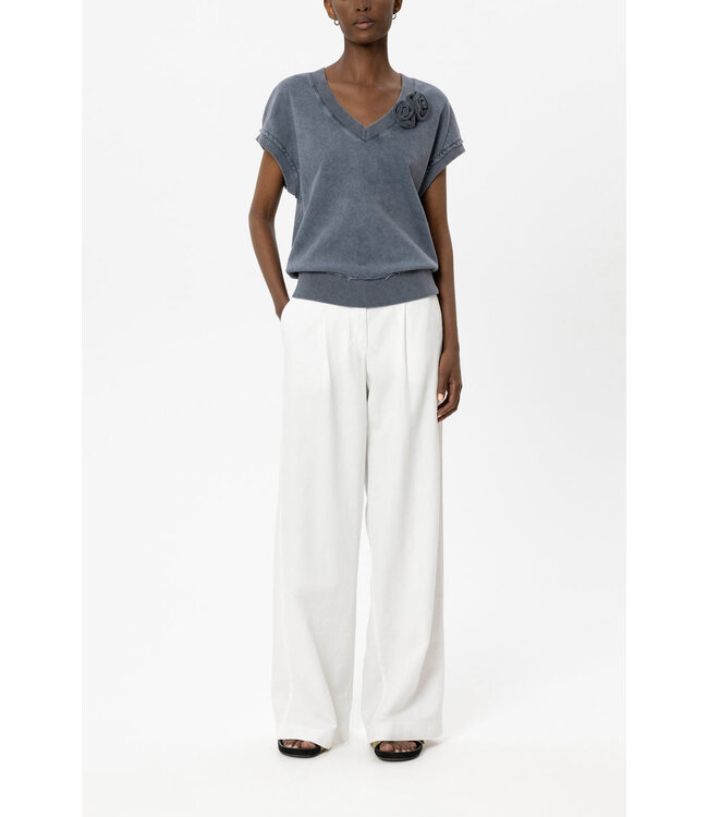 LUISA CERANO Chino large en mélange de lin