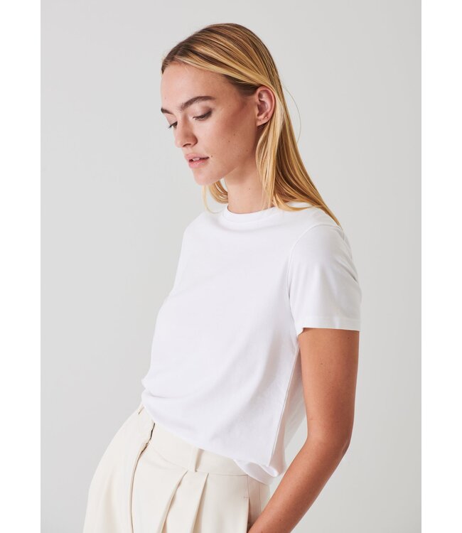 Patrick Assaraf T-shirt slim en coton Pima stretch