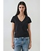 Patrick Assaraf Pima Cotton Stretch Slim V-Neck T-Shirt