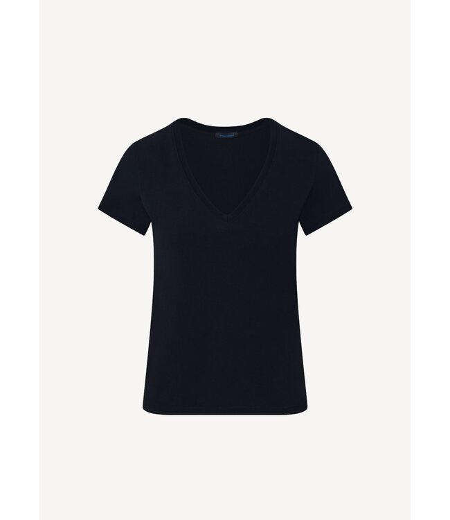Patrick Assaraf Pima Cotton Stretch Slim V-Neck T-Shirt