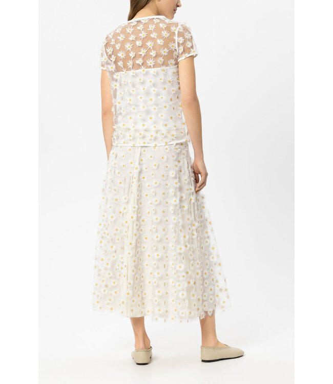 LUISA CERANO Chemise en tulle à fleurs