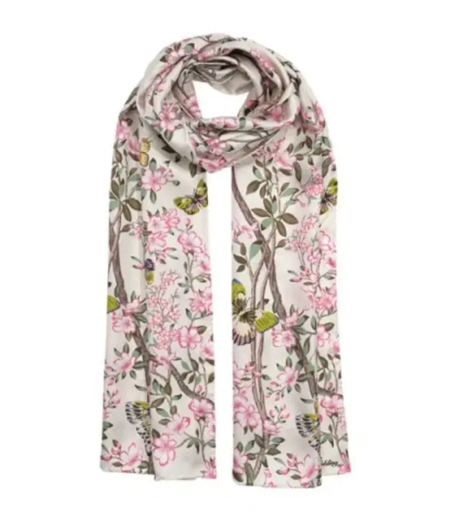 ECHO Foulard oblong en soie Spring Unfolding