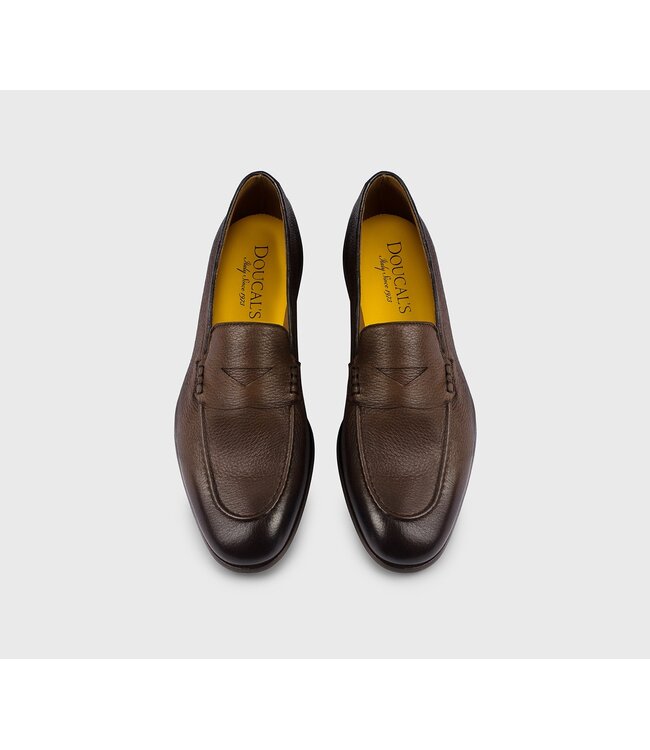 DOUCAL'S Mocassin en cuir de cerf brun