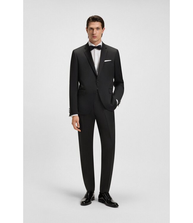BOSS  Slim Virgin Wool Twill Tuxedo Jacket
