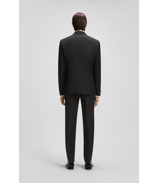 BOSS  Slim Virgin Wool Twill Tuxedo Jacket
