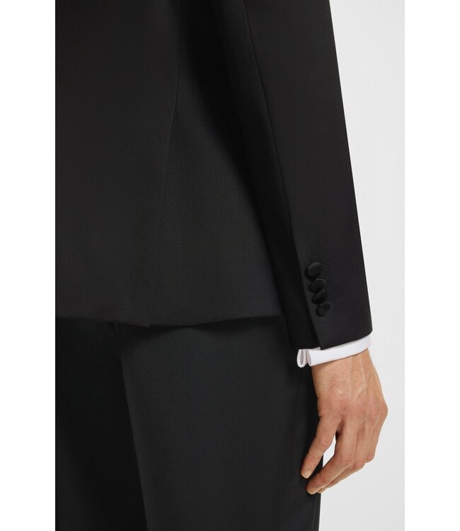 BOSS  Slim Virgin Wool Twill Tuxedo Jacket