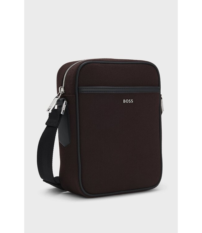 BOSS Sac reporter en toile avec lettrage logo