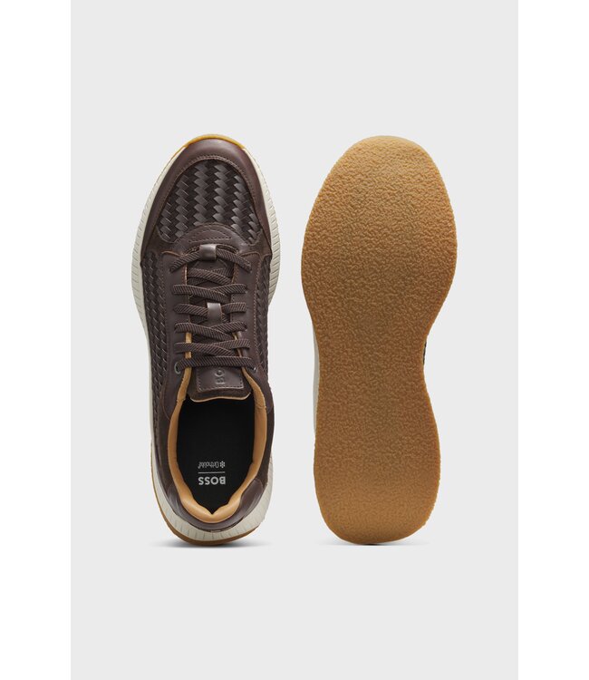 BOSS TTNM EVO Trainers with Woven Uppers and Suede Trims