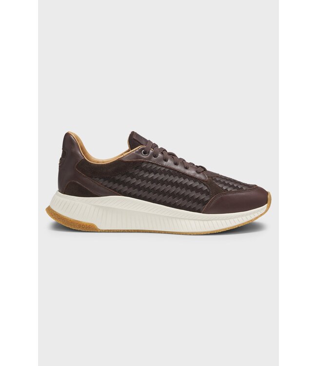 BOSS Sneakers TTNM EVO avec tige tissée et finitions en suède