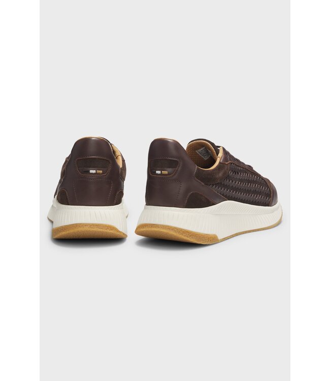 BOSS TTNM EVO Trainers with Woven Uppers and Suede Trims