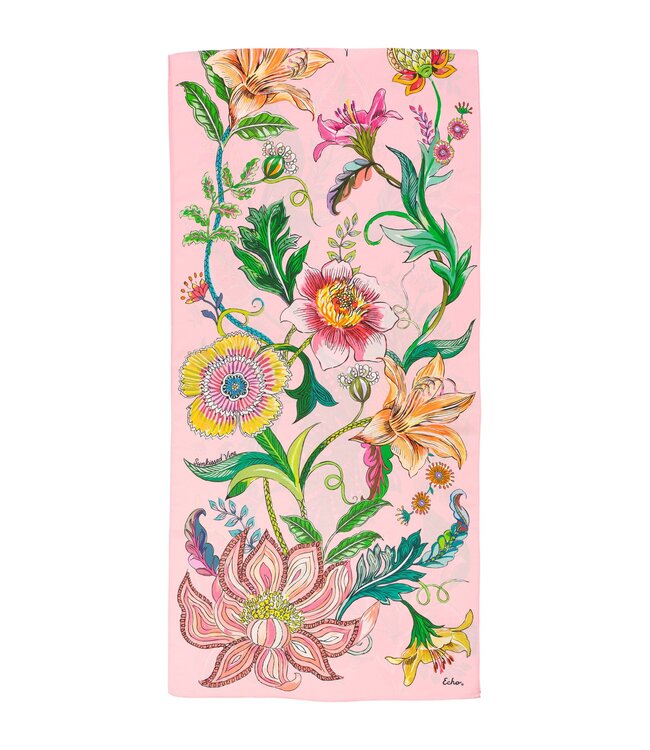 ECHO Foulard oblong en soie Sunkissed Vine
