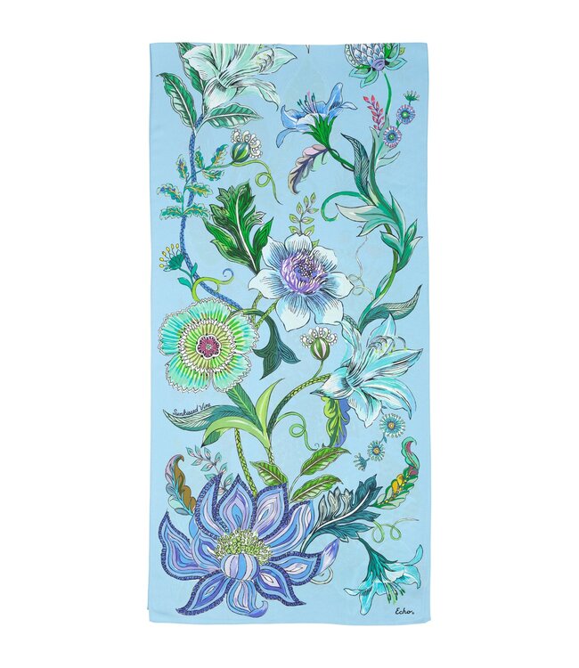 ECHO Foulard oblong en soie Sunkissed Vine