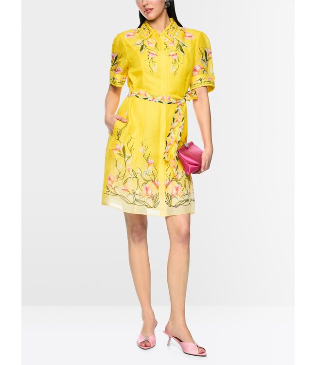 MARC CAIN Mini-robe en mélange de lin et de soie
