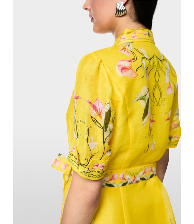 MARC CAIN Mini-robe en mélange de lin et de soie