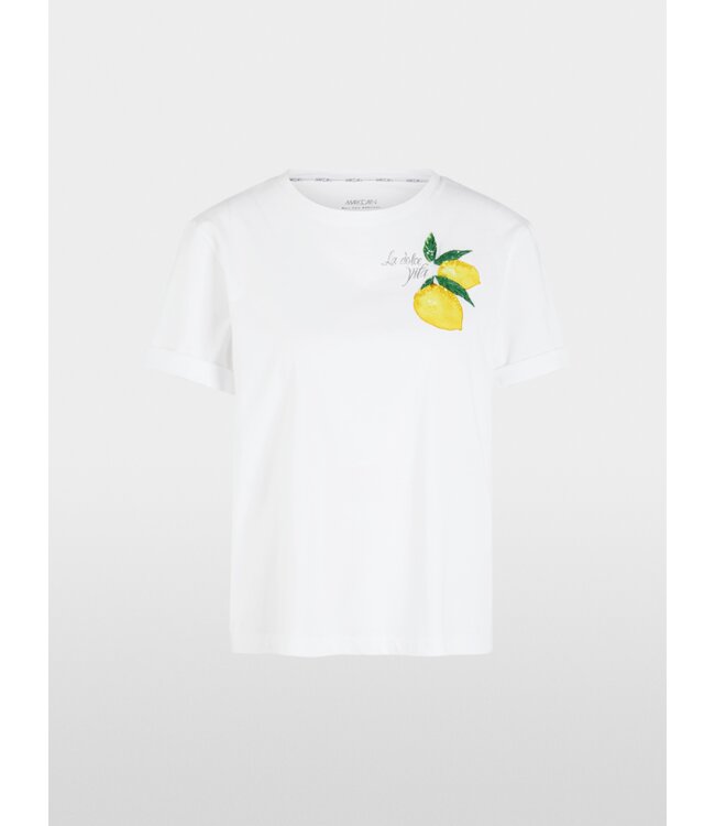 MARC CAIN T-shirt en coton avec citrons