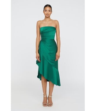 Theia Sinead Strapless Midi Dress