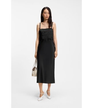 BOSS Strappy Dress with Laser-Cut Shapes