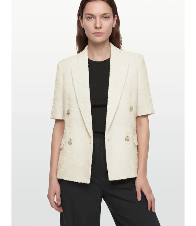 BOSS Blazer coupe régulière en mélange de coton