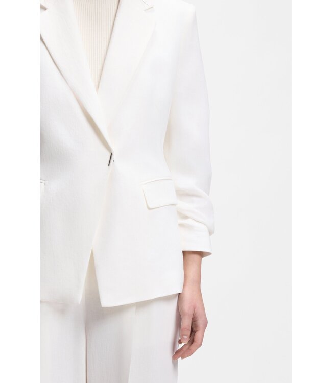 BOSS Blazer slim en mélange de lin
