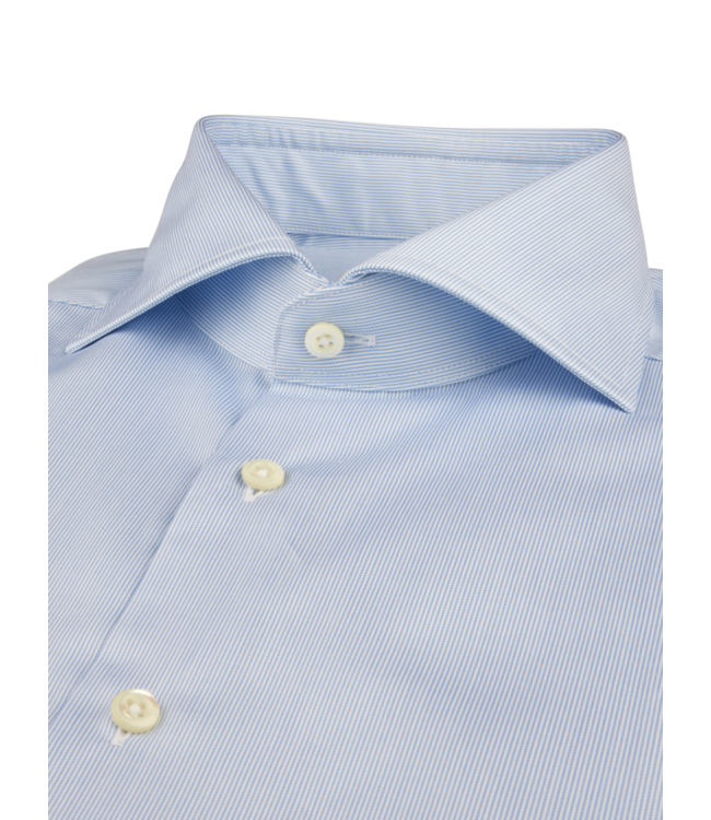 STENSTROMS Chemise en twill rayé bleu clair