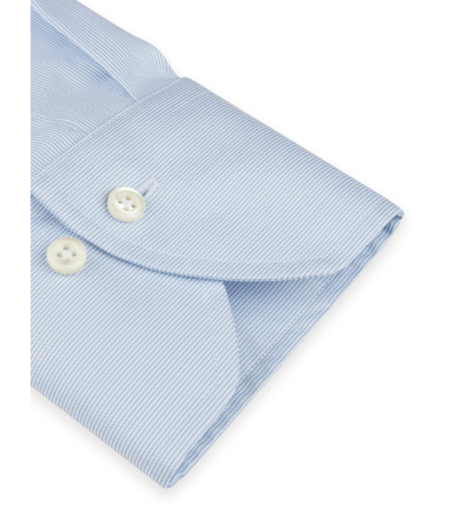 STENSTROMS Chemise en twill rayé bleu clair