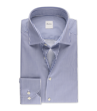 STENSTROMS Chemise en twill rayé bleu